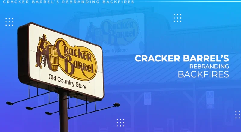 Cracker Barrel’s Rebranding Backfires: Stock Plunges Following New Logo Release