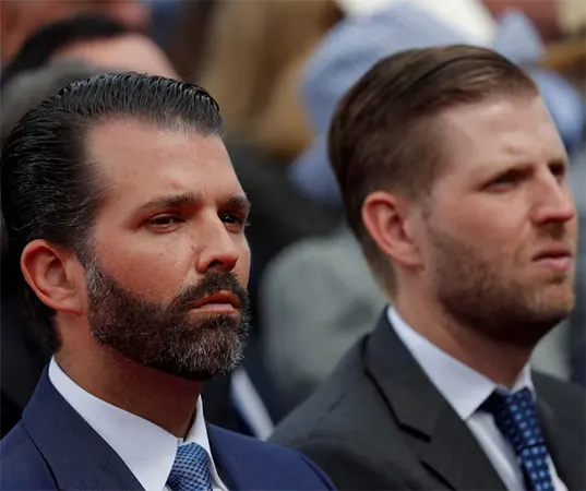 Eric Trump and Donald Trump Jr.